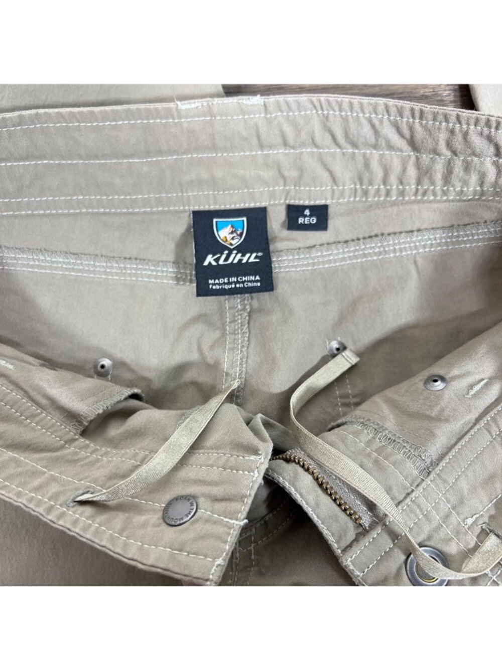 KUHL Women's Vintage Patinadye Pants Khaki Sz 4 EUC - Picture 4 of 7